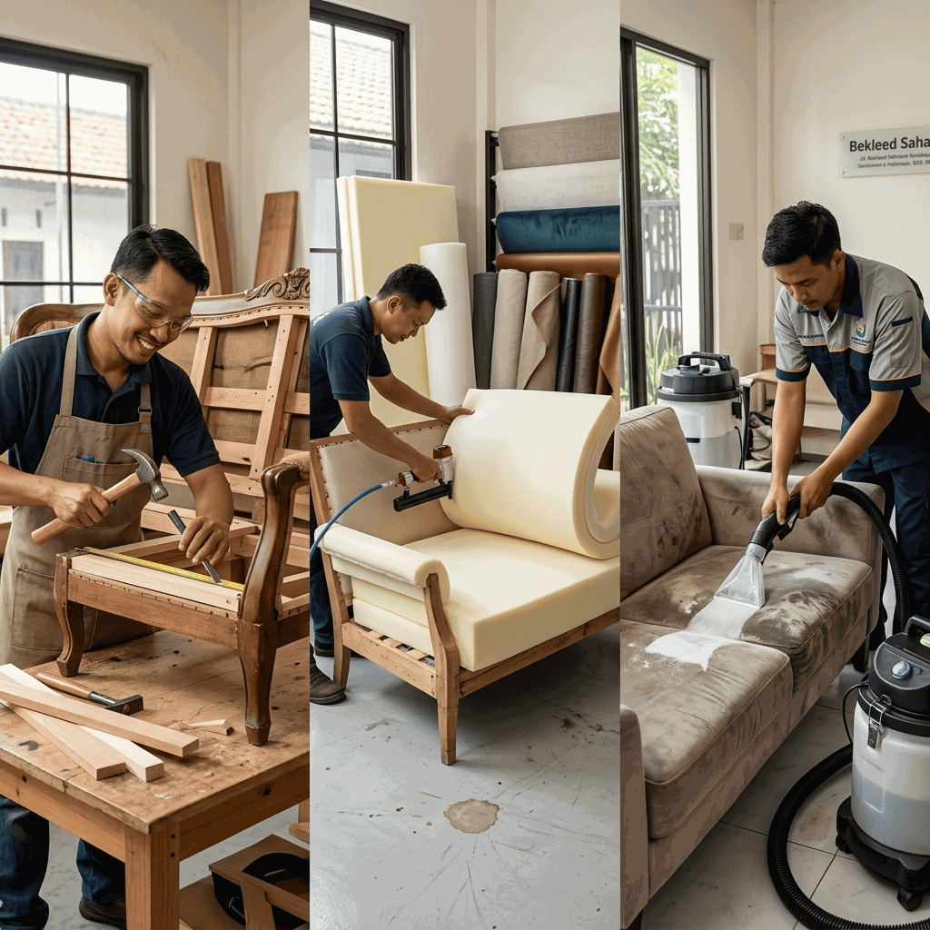 Servis Busa, Rangka & Cuci Sofa